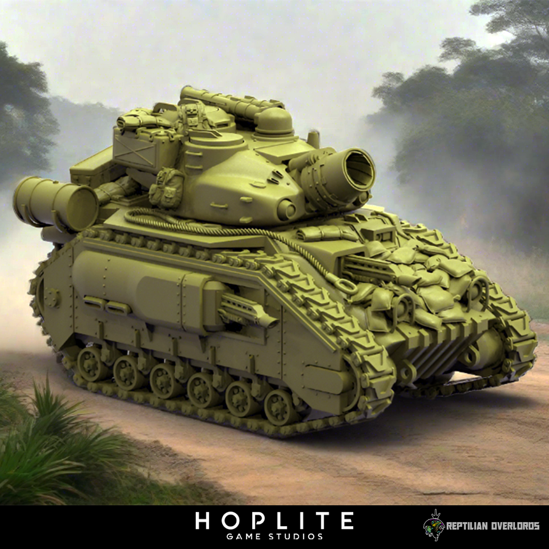 Nombre espacial: Tanque de batalla Caiman Mk. I | Señores supremos reptiles | 28 mm