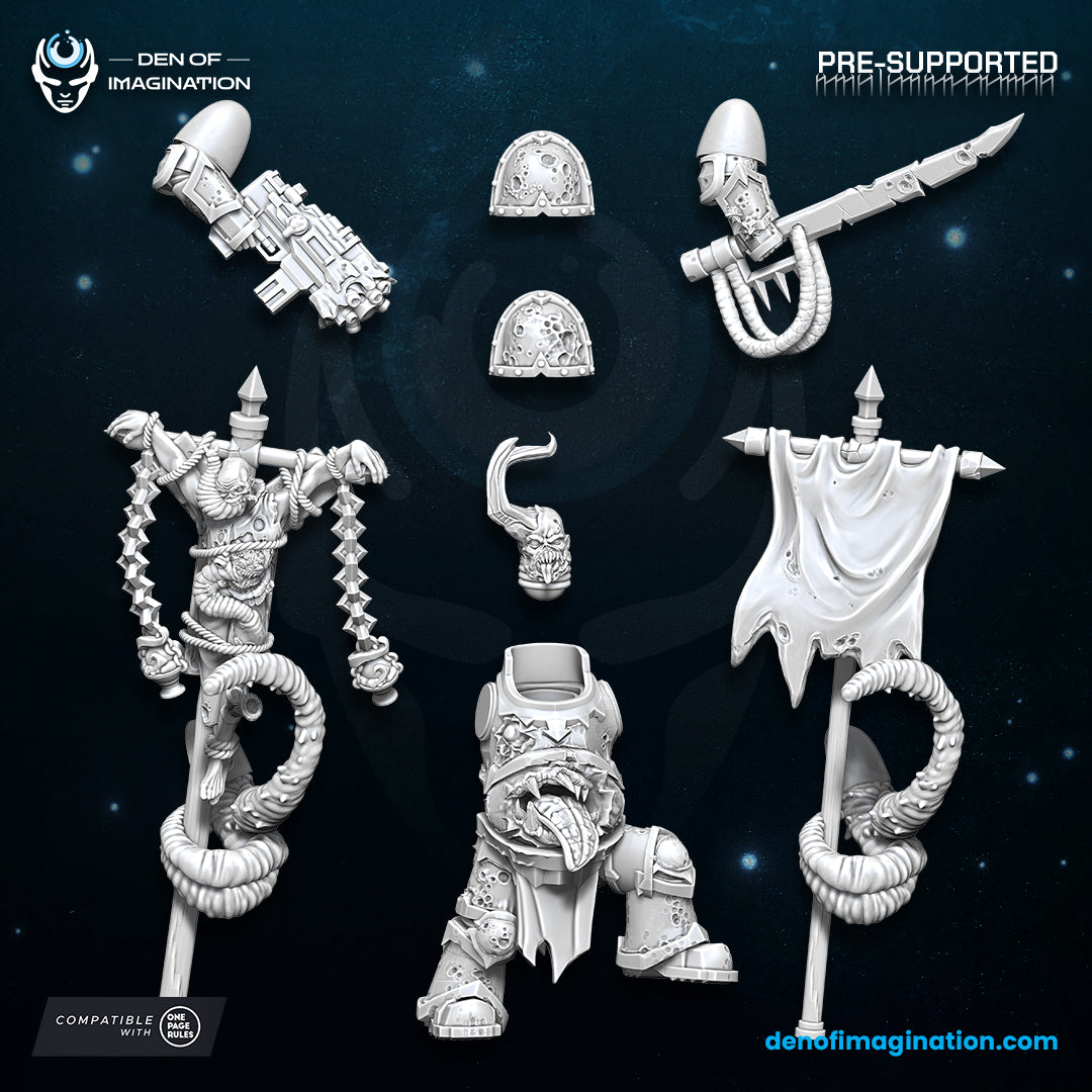 Chaos - Plague Icon Bearer - Wild Mesh - Legions of Chaos