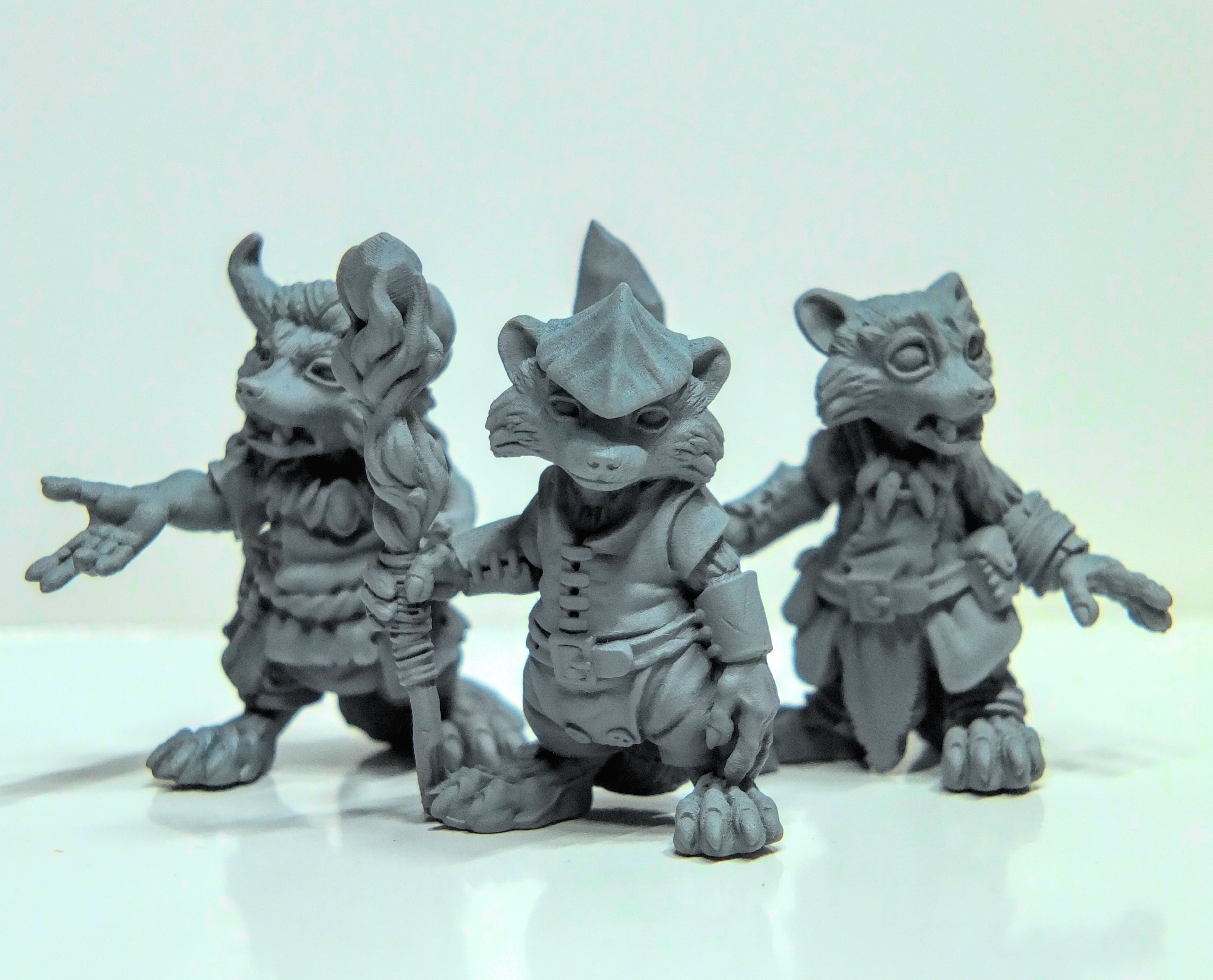 Raccoon Folk Druids | Duncan Shadow | Compatible with Dungeons & Dragons and Pathfinder