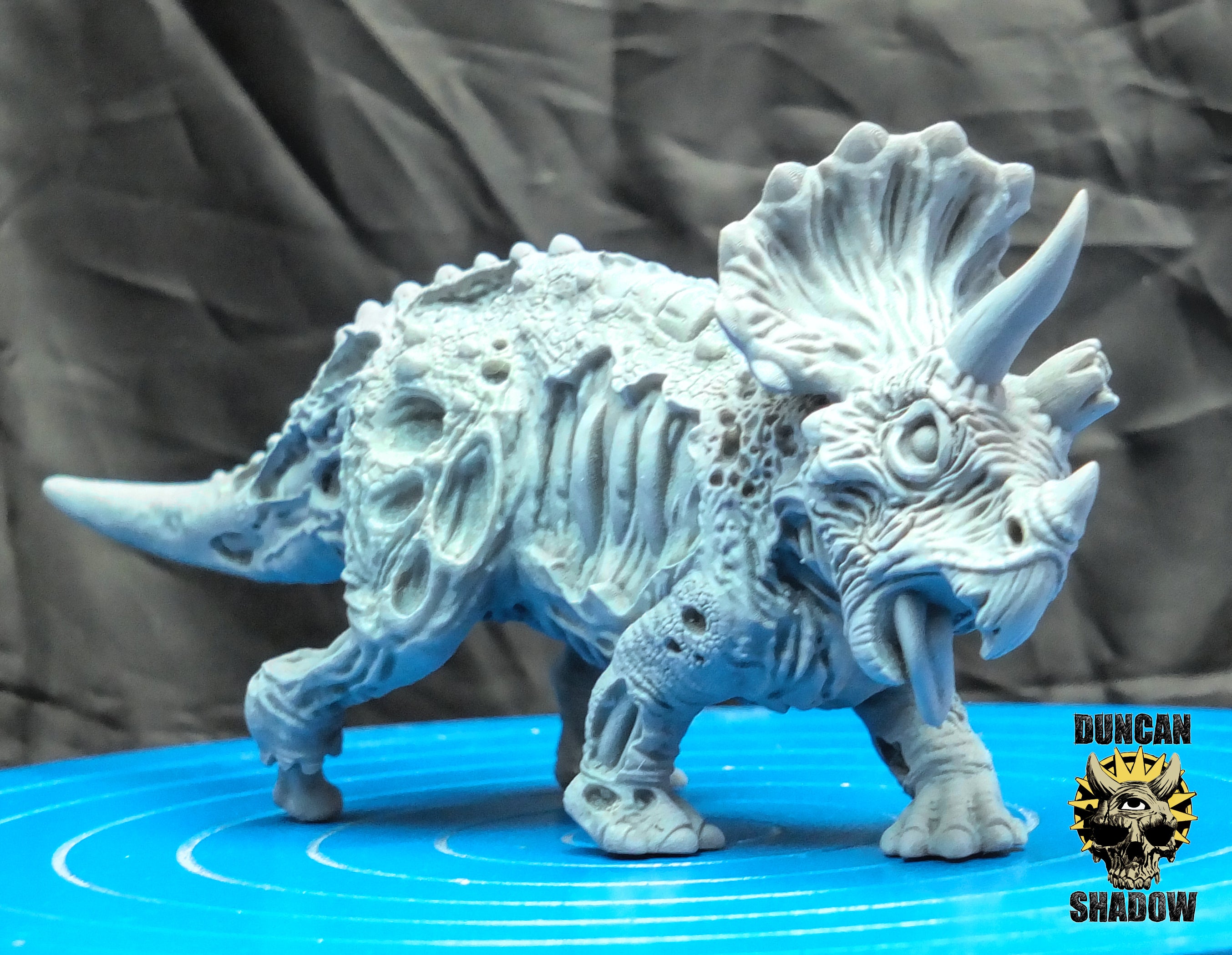 Undead Zombie Triceratops | Duncan Shadow | Compatible with Dungeons & Dragons and Pathfinder