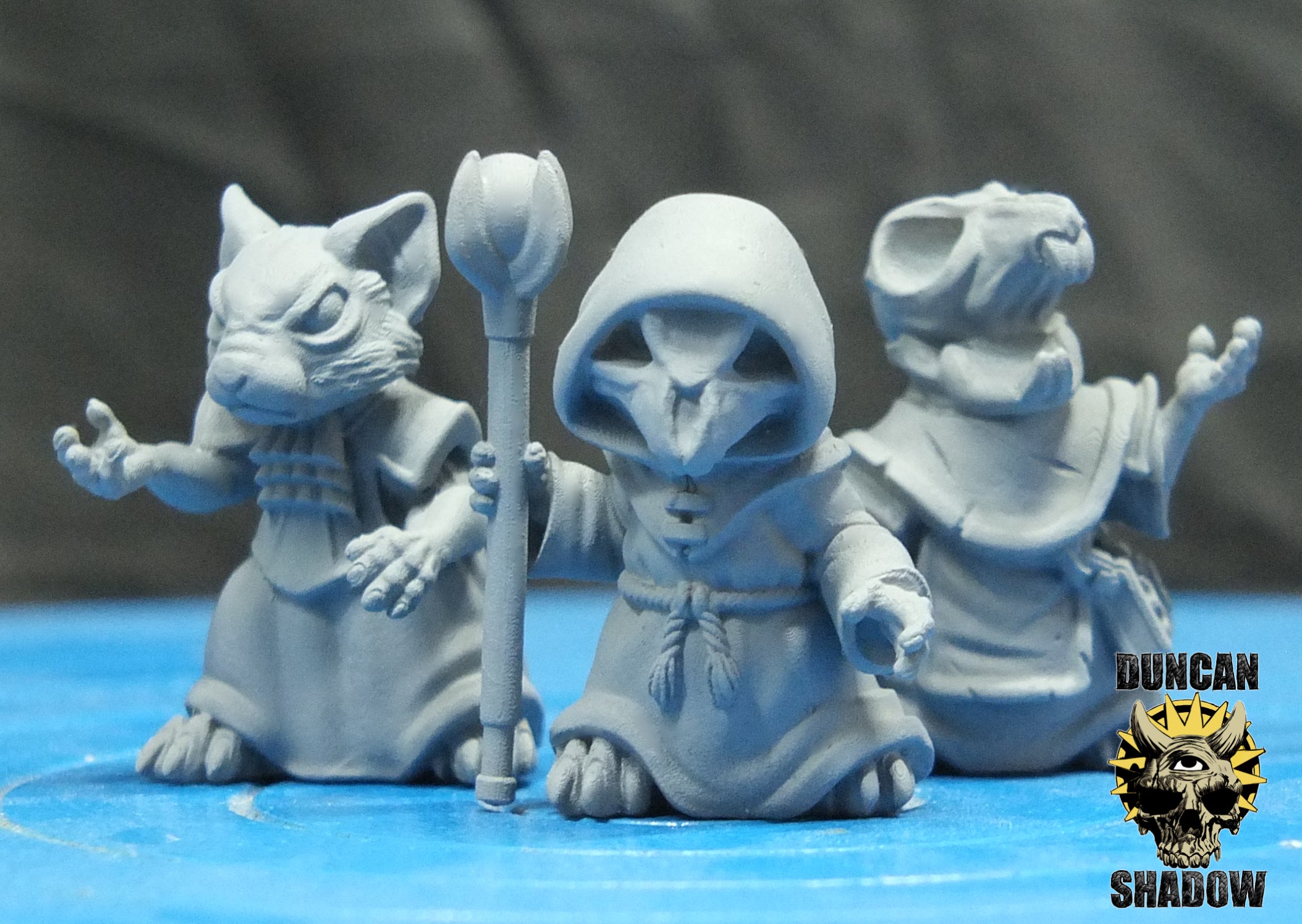 Mousle Folk Necromancers | Duncan Shadow | Compatible with Dungeons & Dragons and Pathfinder