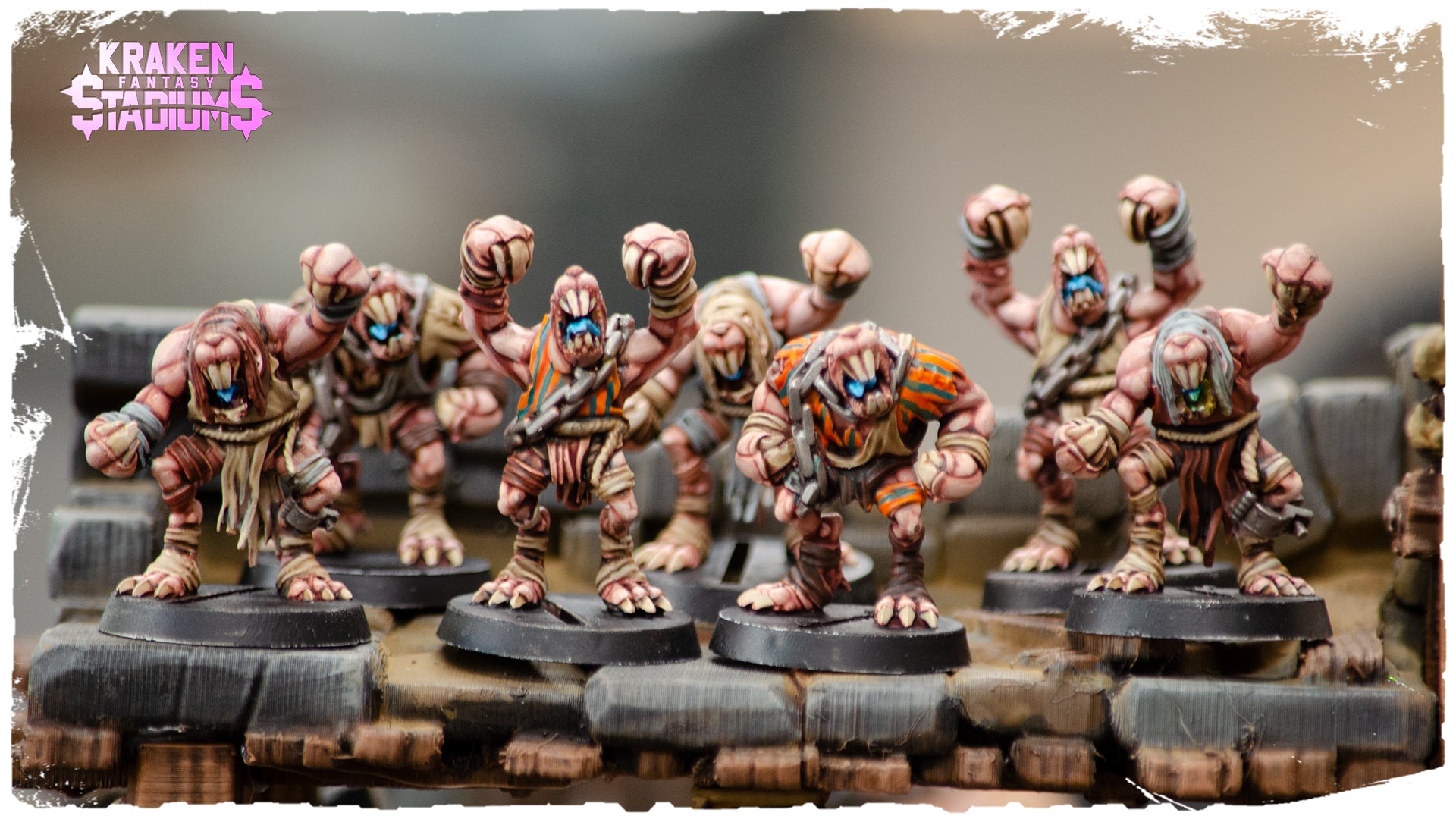 Fanáticos de Molemen Rowdy - Porristas de Ratmen - Kraken 3D Studios