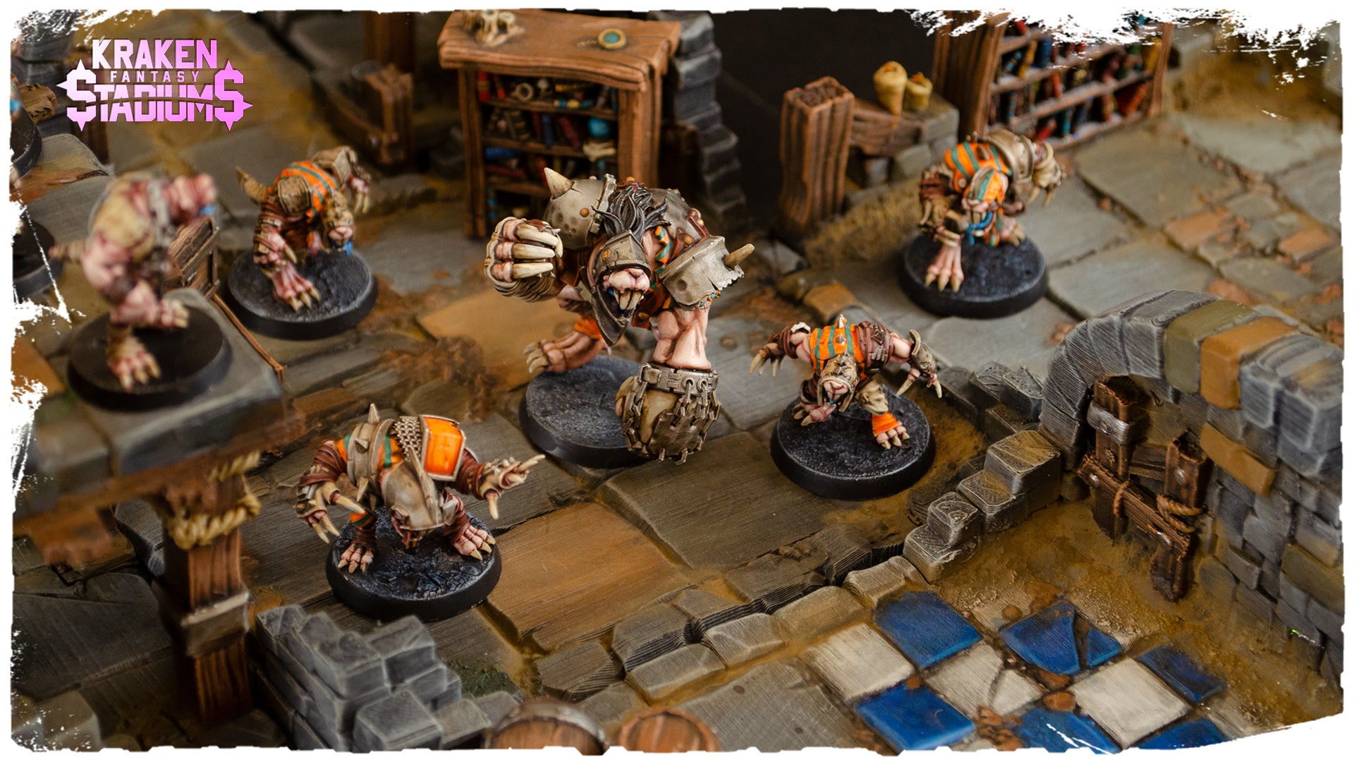 The Molemen – Ratmen Sevens Fantasy Football Team – 8 Spieler – Kraken 3D Studios