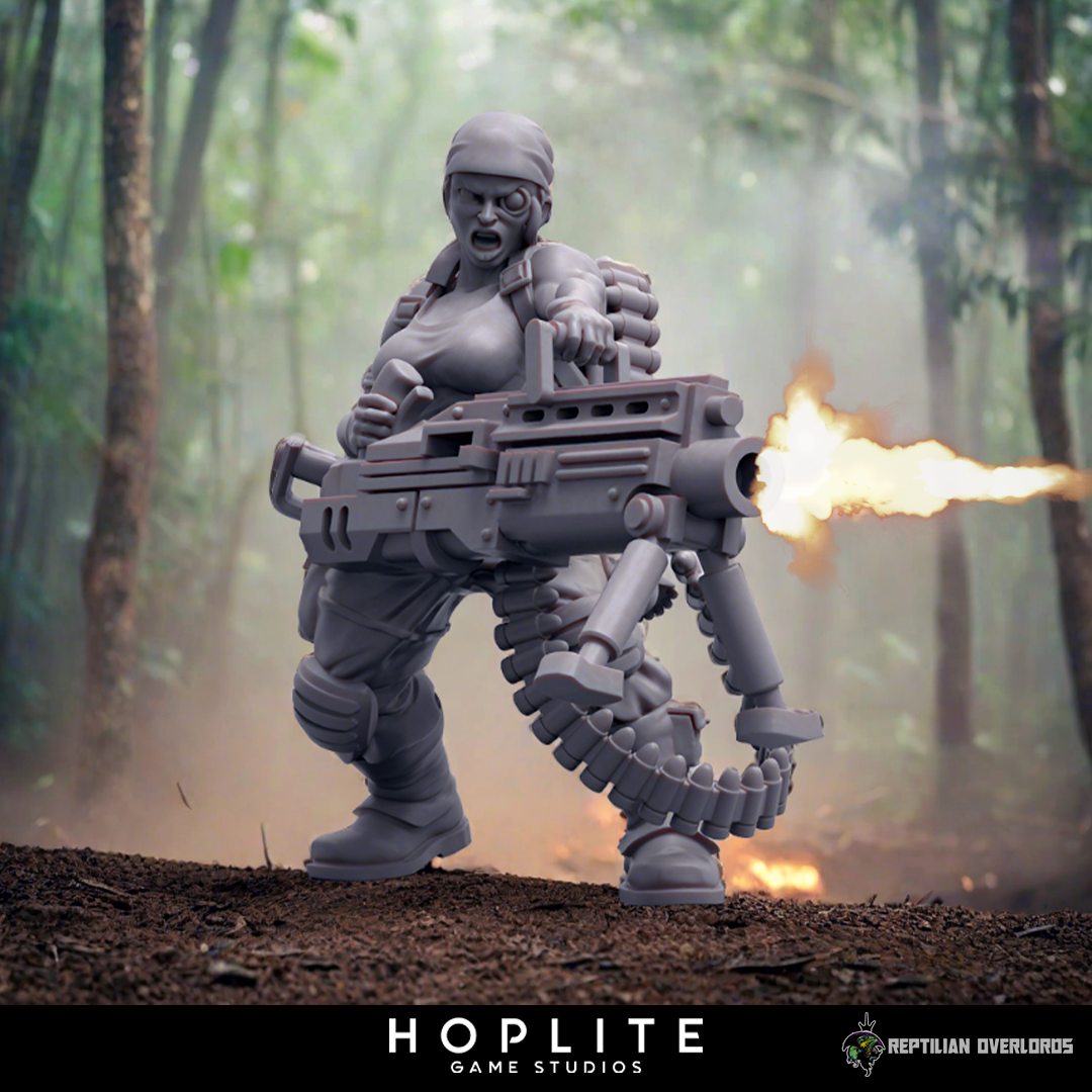 Nombre espacial: Sgt. Hawker | Señores supremos reptiles | 28 mm