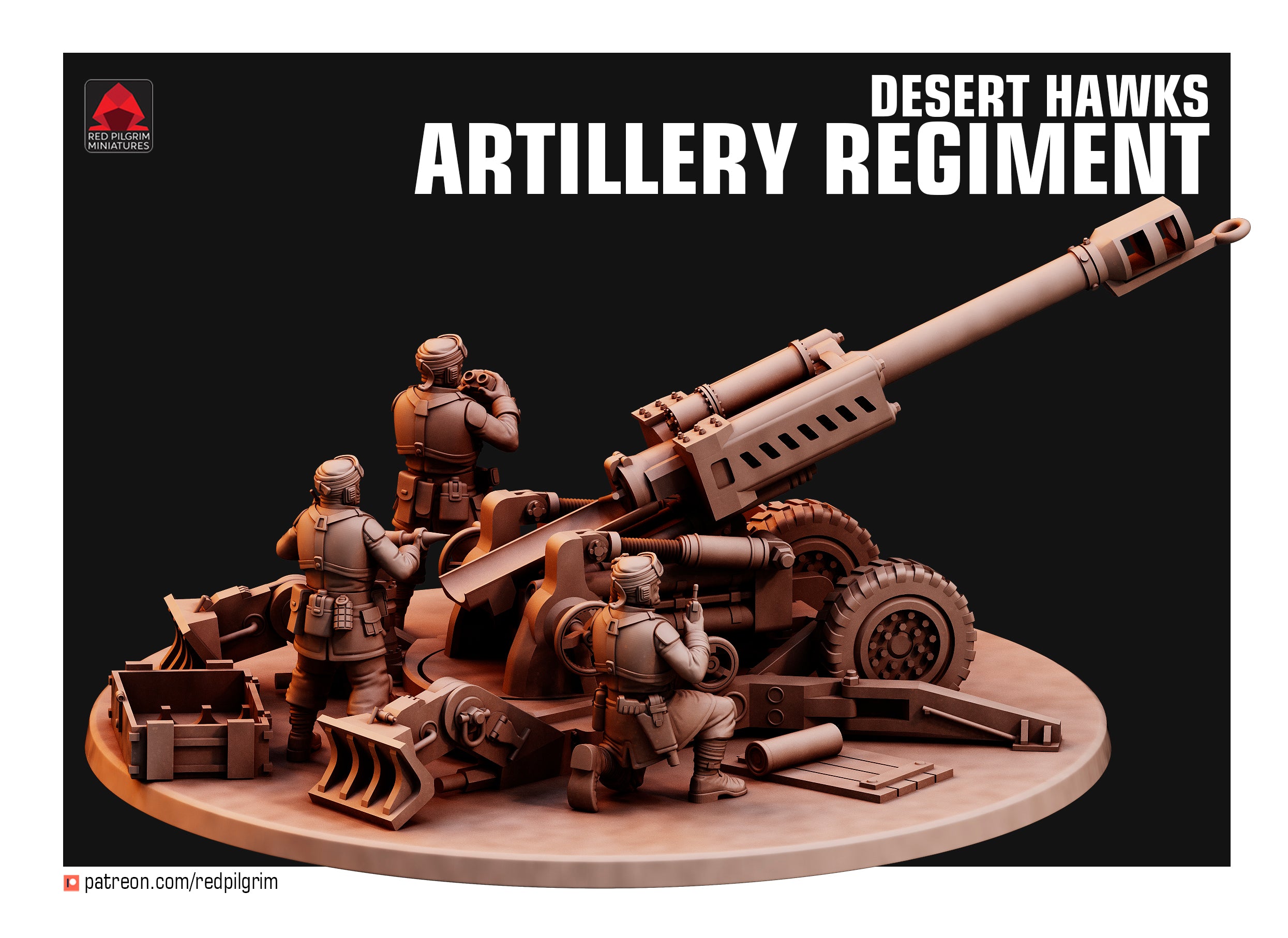 Desert Hawks Artillery Regiment | Red Pilgrim Miniatures