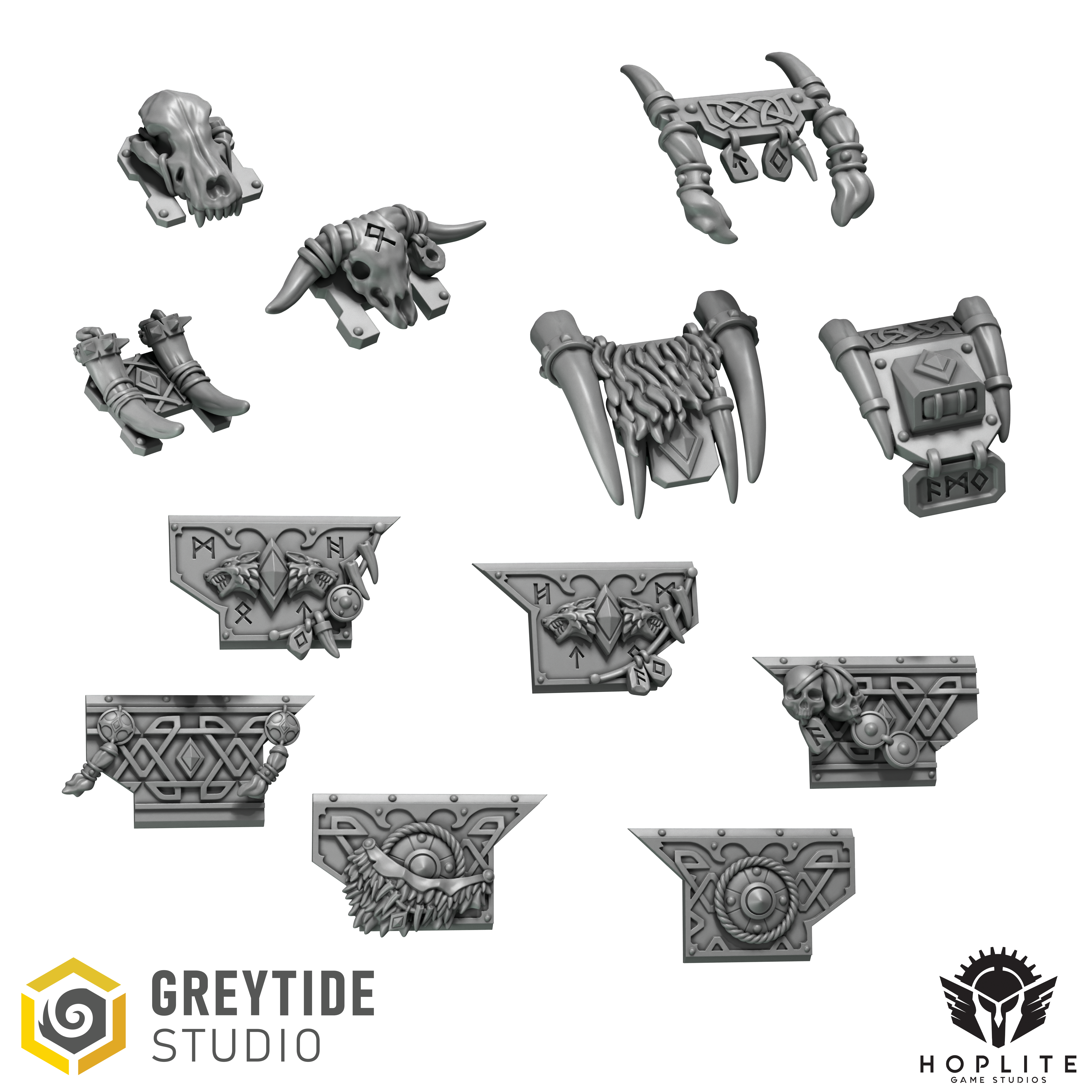 Primal Motorcycle Bits | Grey Tide Studios | Primal Hounds | Conversion Parts & Bits