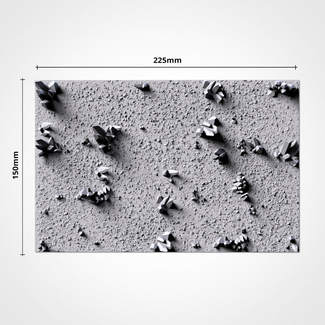 Crystal Square Bases | 20mm | 25mm | 40mm | Txarli Factory | Magnetizable Scenic Textured Square