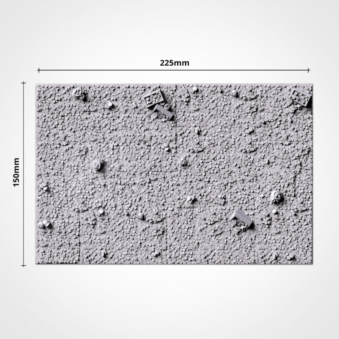 Treasure Square Bases | 20mm | 25mm | 40mm | Txarli Factory | Magnetizable Scenic Textured Square