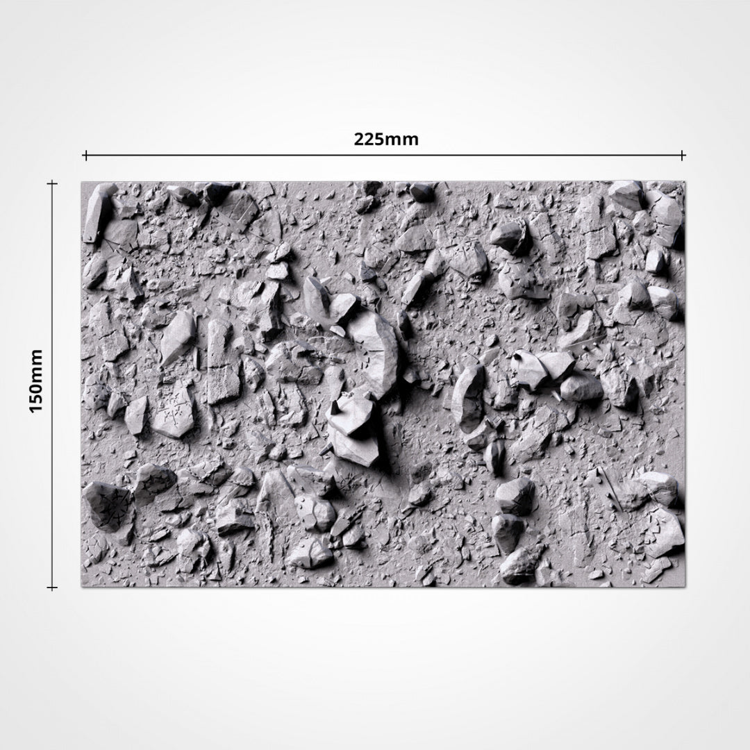 Bases cuadradas Chaos Hell | 20 mm | 25 mm | 40 mm | Txarli Factory | Bases cuadradas texturizadas escénicas magnetizables