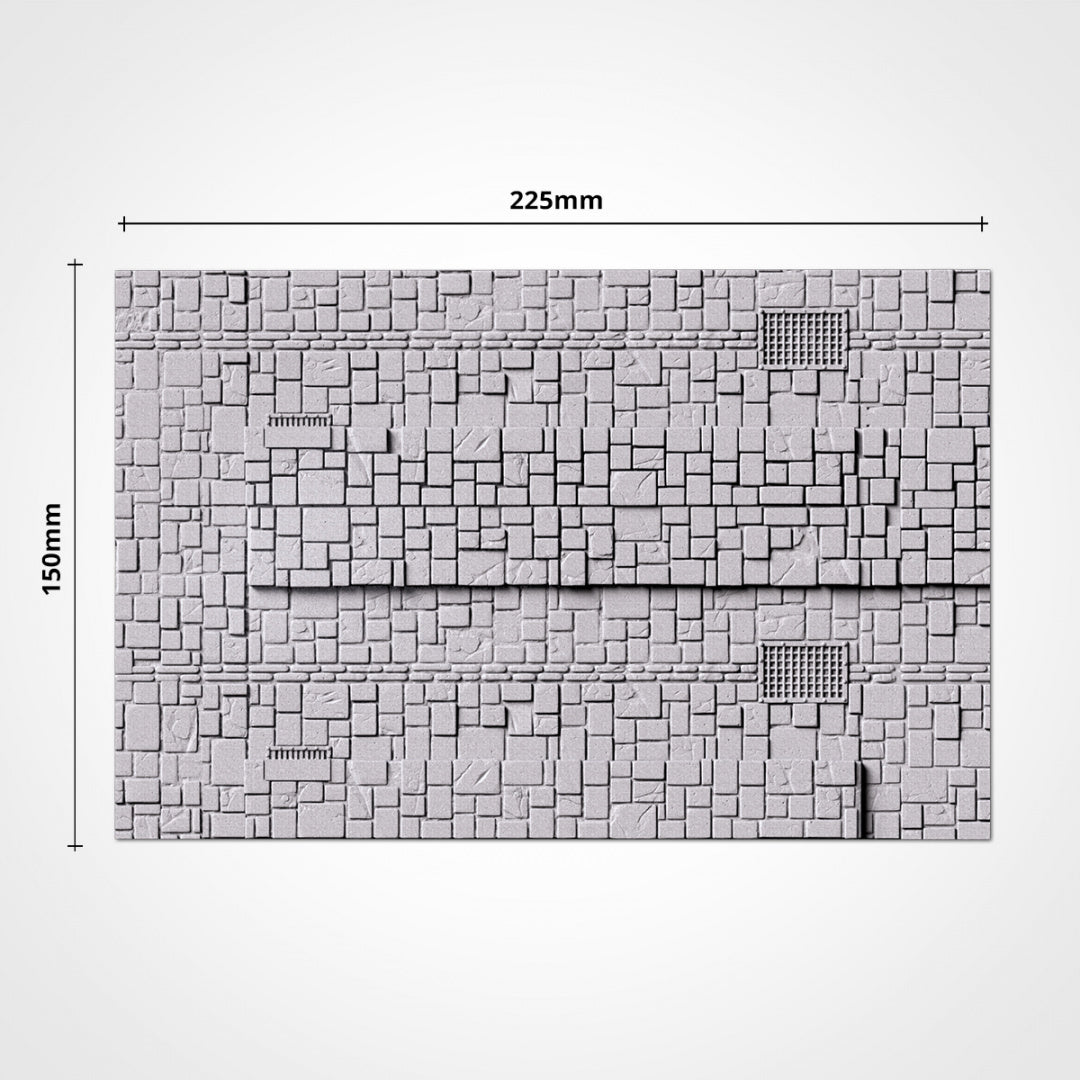 Dungeon Square Bases | 20mm | 25mm | 40mm | Txarli Factory | Magnetizable Scenic Textured Square