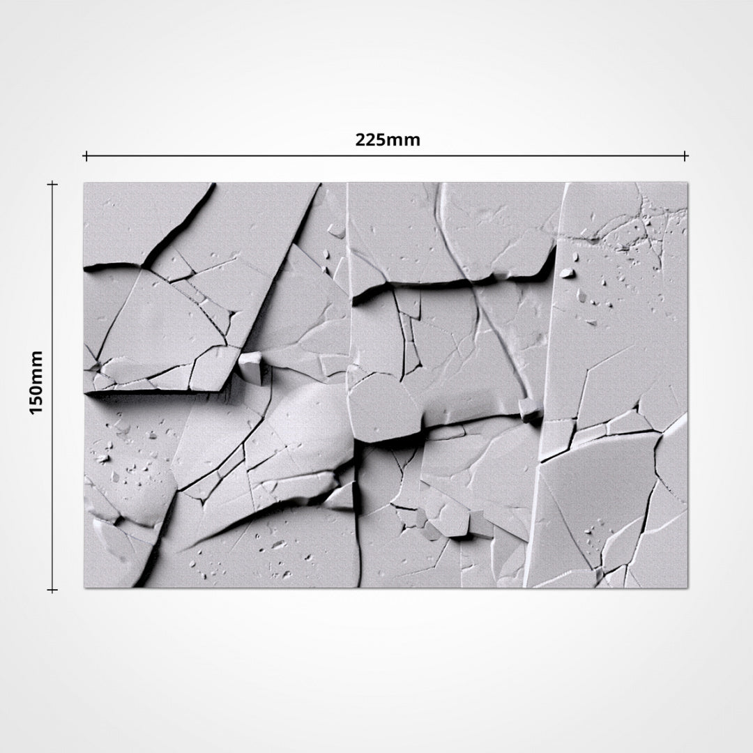 Frozen Square Bases | 20mm | 25mm | 40mm | Txarli Factory | Magnetizable Scenic Textured Square