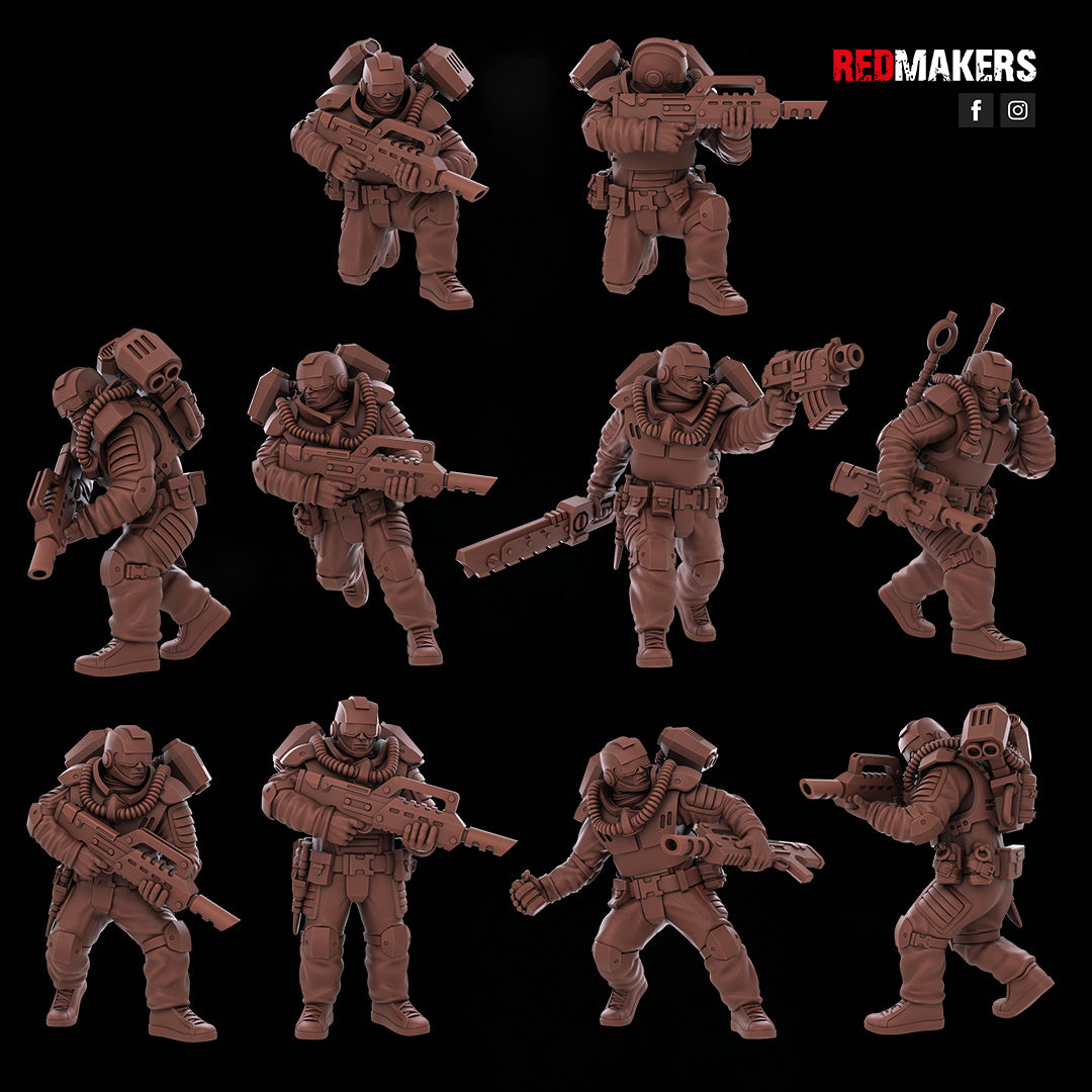 Airborne Drop Division - Infantry Squad | Imperial Guard | Redmakers