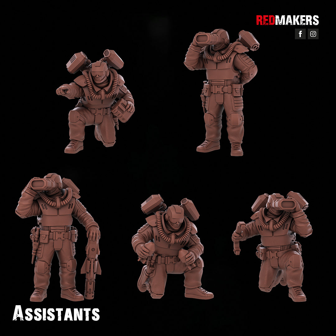 Airborne Drop Division - Heavy Weapons Gun Teams | Imperial Guard | Redmakers