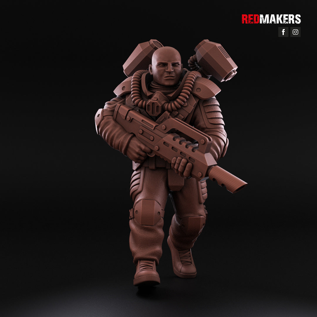 Airborne Drop Division - Command Squad | Imperial Guard | Redmakers