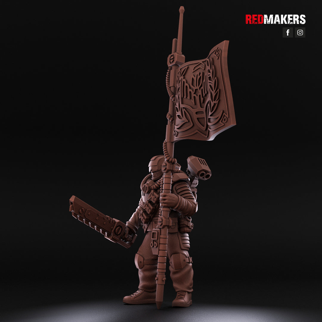 Airborne Drop Division - Command Squad | Imperial Guard | Redmakers