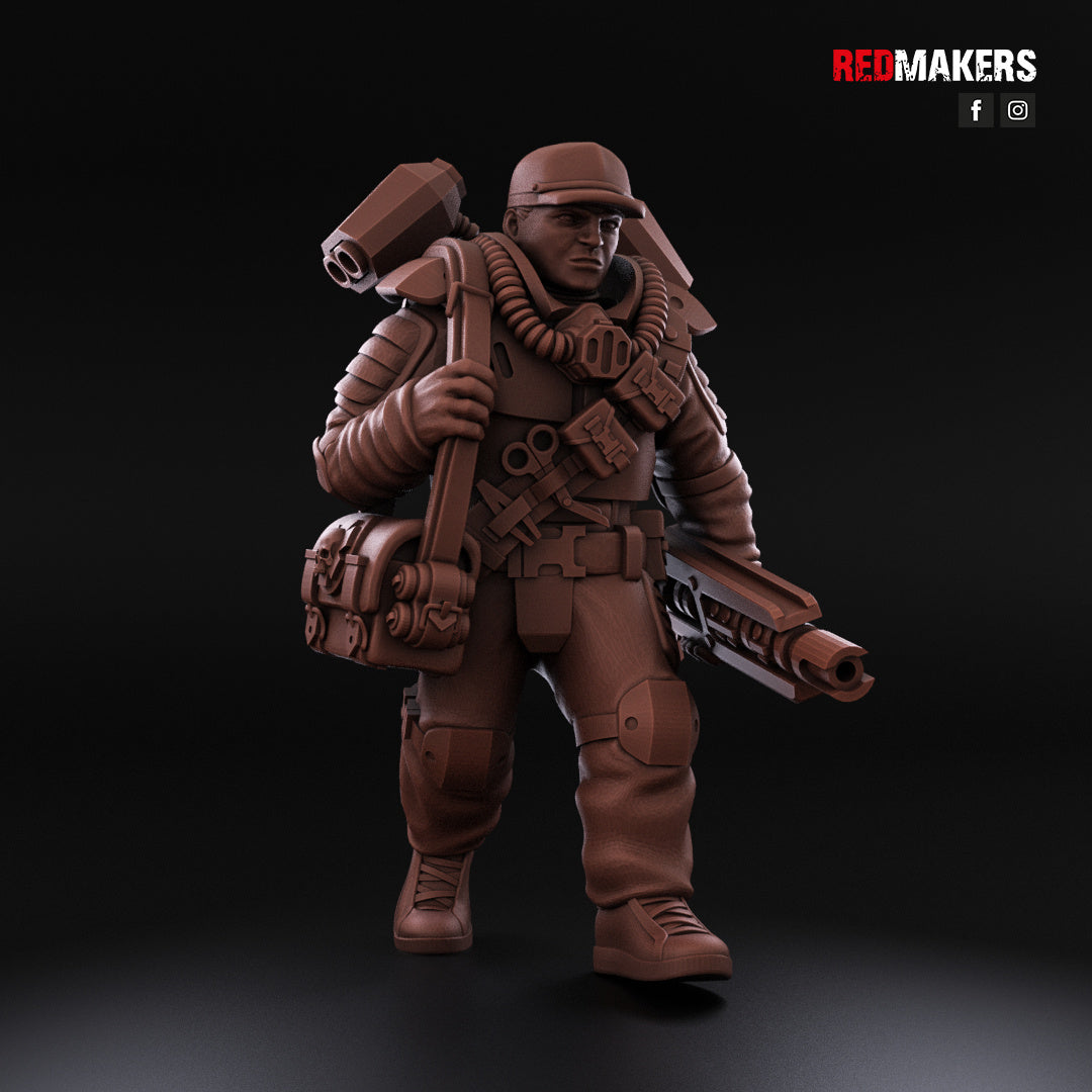 Airborne Drop Division - Command Squad | Imperial Guard | Redmakers