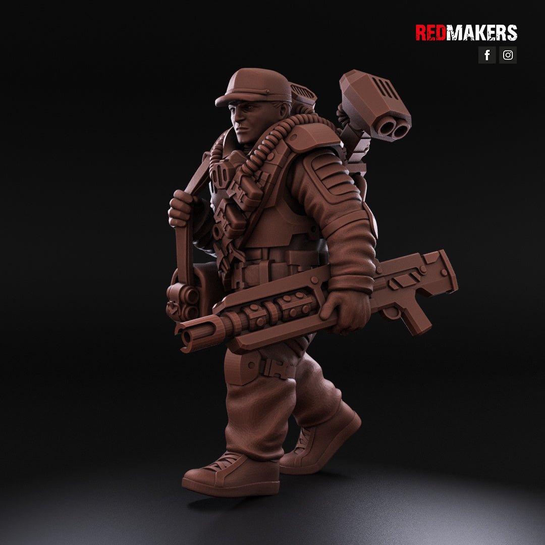 Airborne Drop Division - Command Squad | Imperial Guard | Redmakers