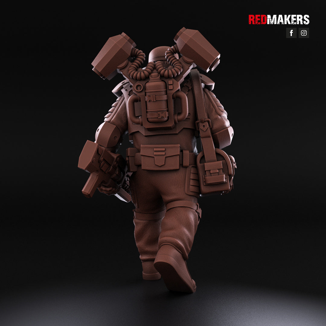 Airborne Drop Division - Command Squad | Imperial Guard | Redmakers