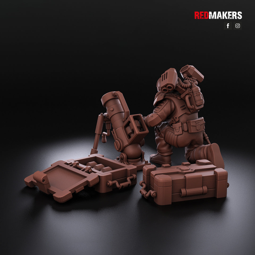 Airborne Drop Division - Heavy Weapons Gun Teams | Imperial Guard | Redmakers