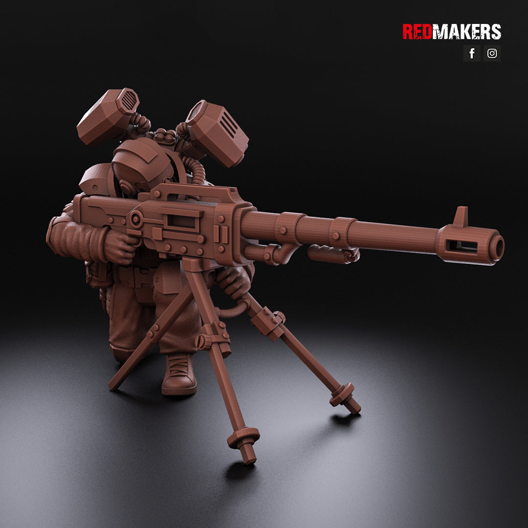 Airborne Drop Division - Heavy Weapons Gun Teams | Imperial Guard | Redmakers