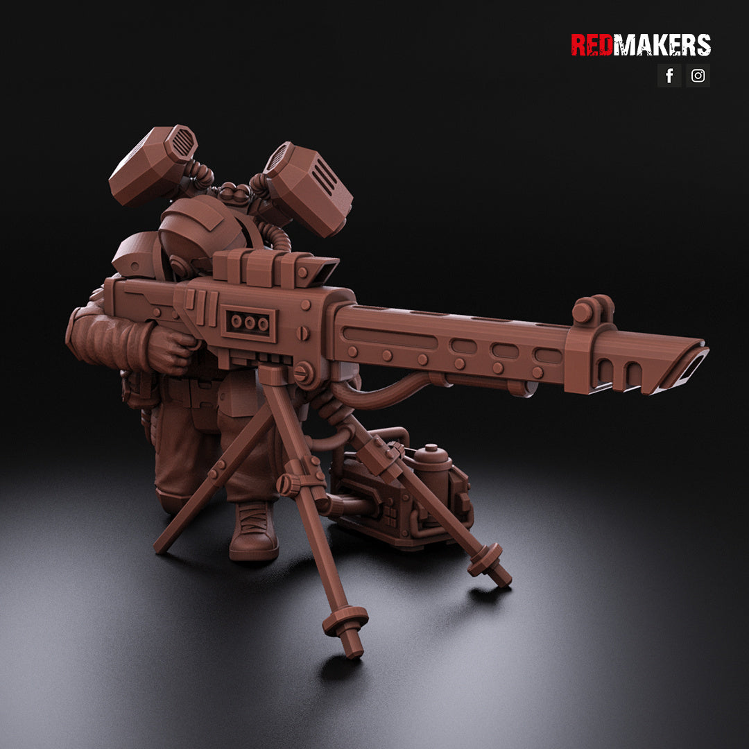 Airborne Drop Division - Heavy Weapons Gun Teams | Imperial Guard | Redmakers