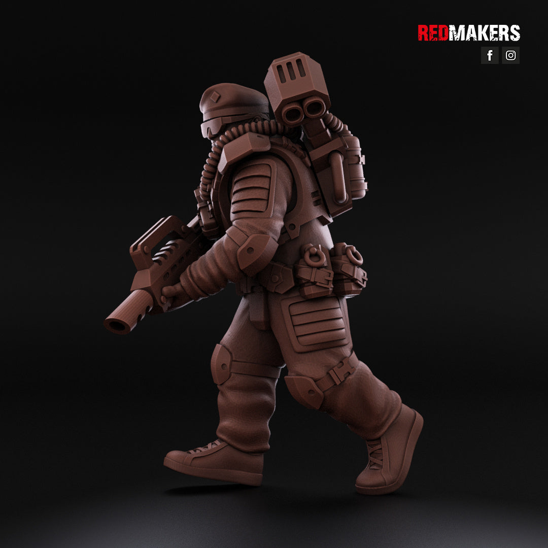 Airborne Drop Division - Command Squad | Imperial Guard | Redmakers