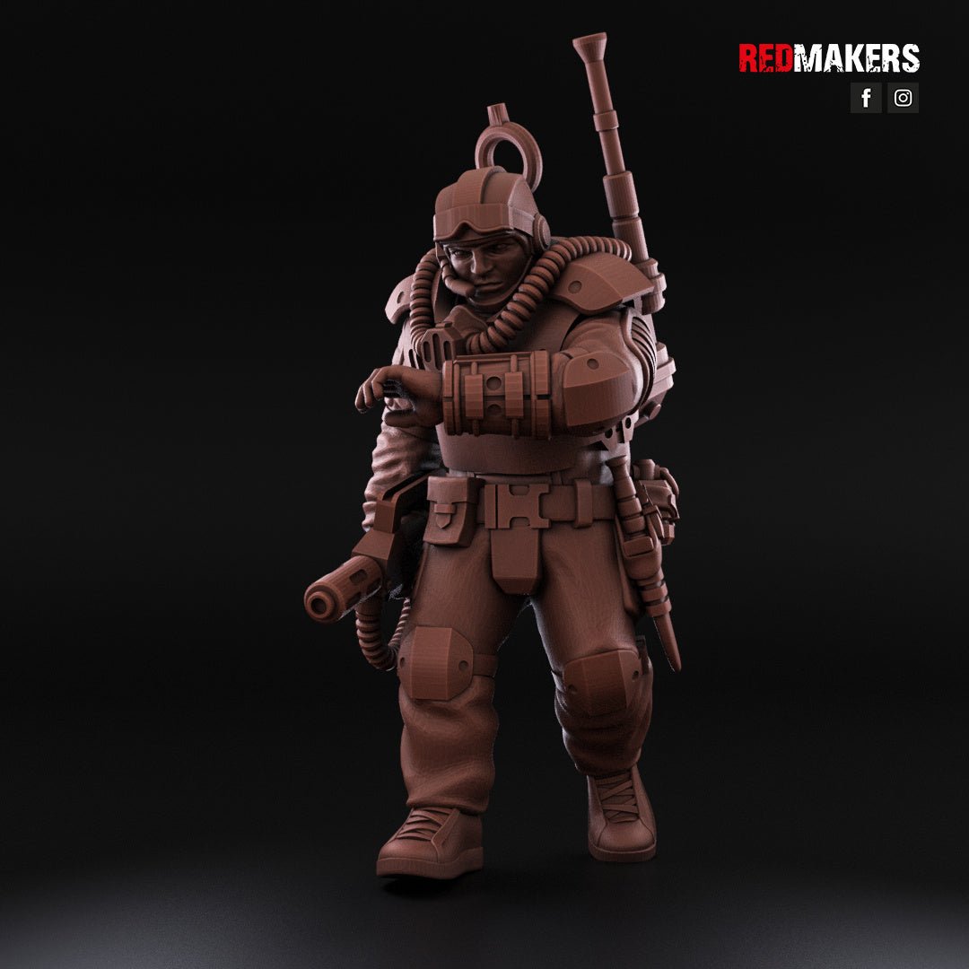 Airborne Drop Division - Command Squad | Imperial Guard | Redmakers