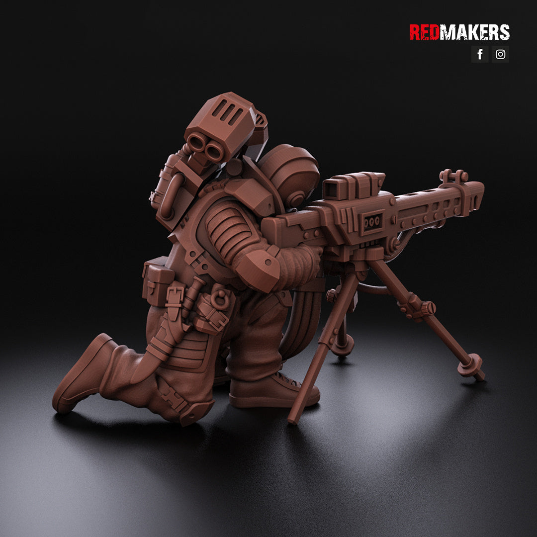 Airborne Drop Division - Heavy Weapons Gun Teams | Imperial Guard | Redmakers