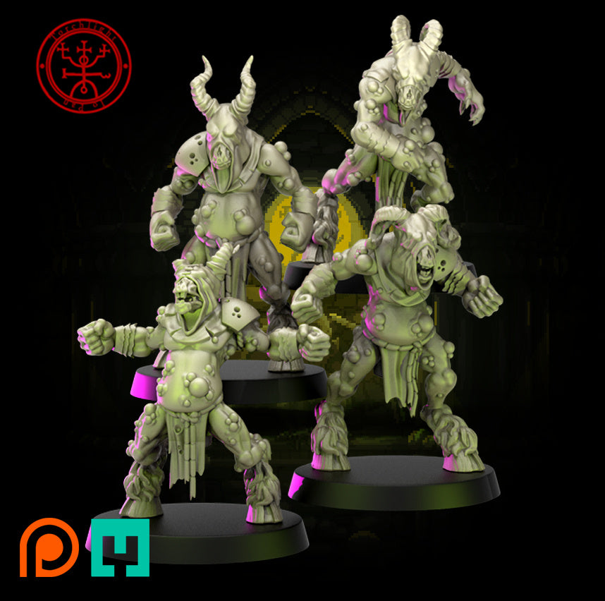 The Juggernaughts of Filth – Chaotic Decay Fantasy Football Team – 17 Spieler – Torchlight Miniatures