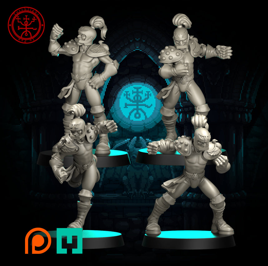 The Regular Plain Regulars – Menschen-Fantasy-Football-Team – 19 Spieler – Torchlight Miniatures
