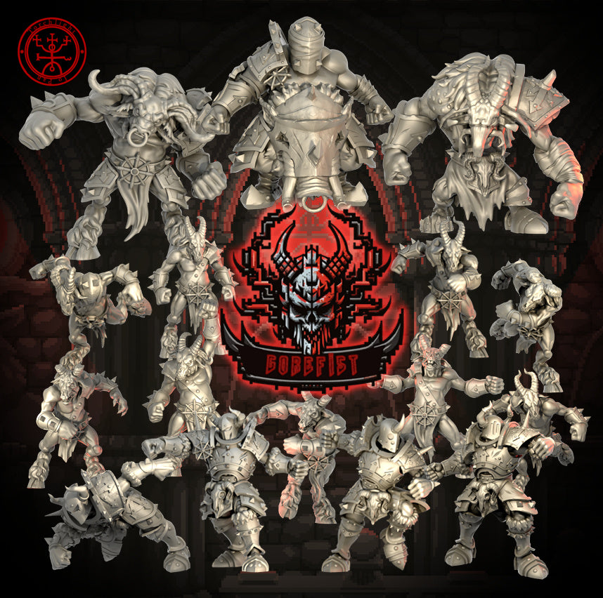 The Gorefist - Equipo de fútbol Chaos Fantasy - 16 jugadores - Modelos de antorchas