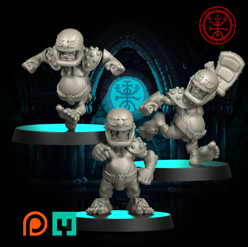 The Regular Plain Regulars – Menschen-Fantasy-Football-Team – 19 Spieler – Torchlight Miniatures
