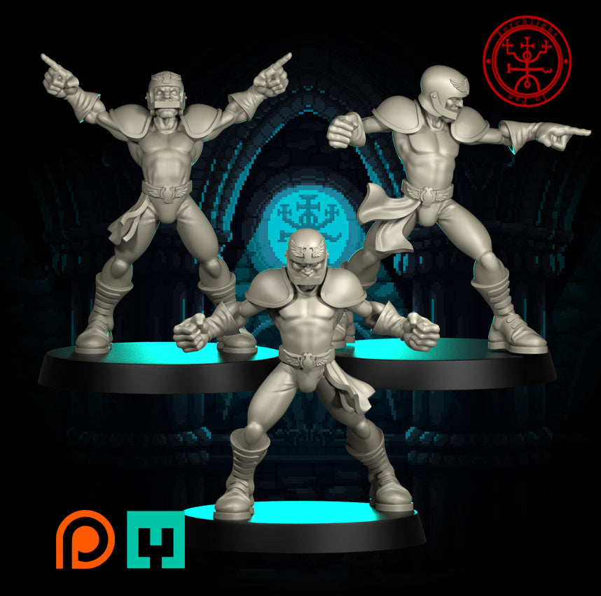 The Regular Plain Regulars – Menschen-Fantasy-Football-Team – 19 Spieler – Torchlight Miniatures
