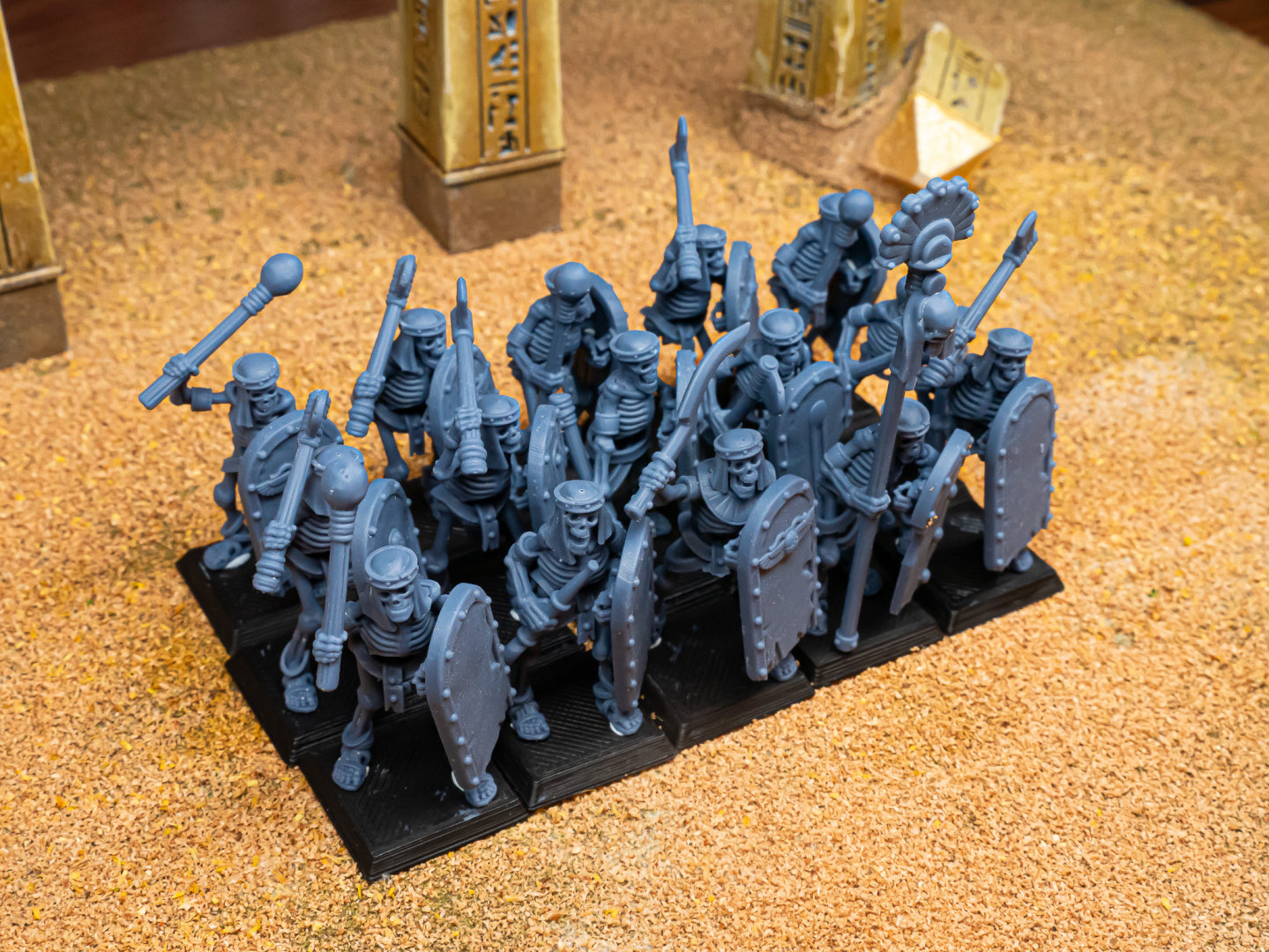 Antike Skelette mit Handwaffen (x15) – Eternal Dynasties – | Highlands Miniatures