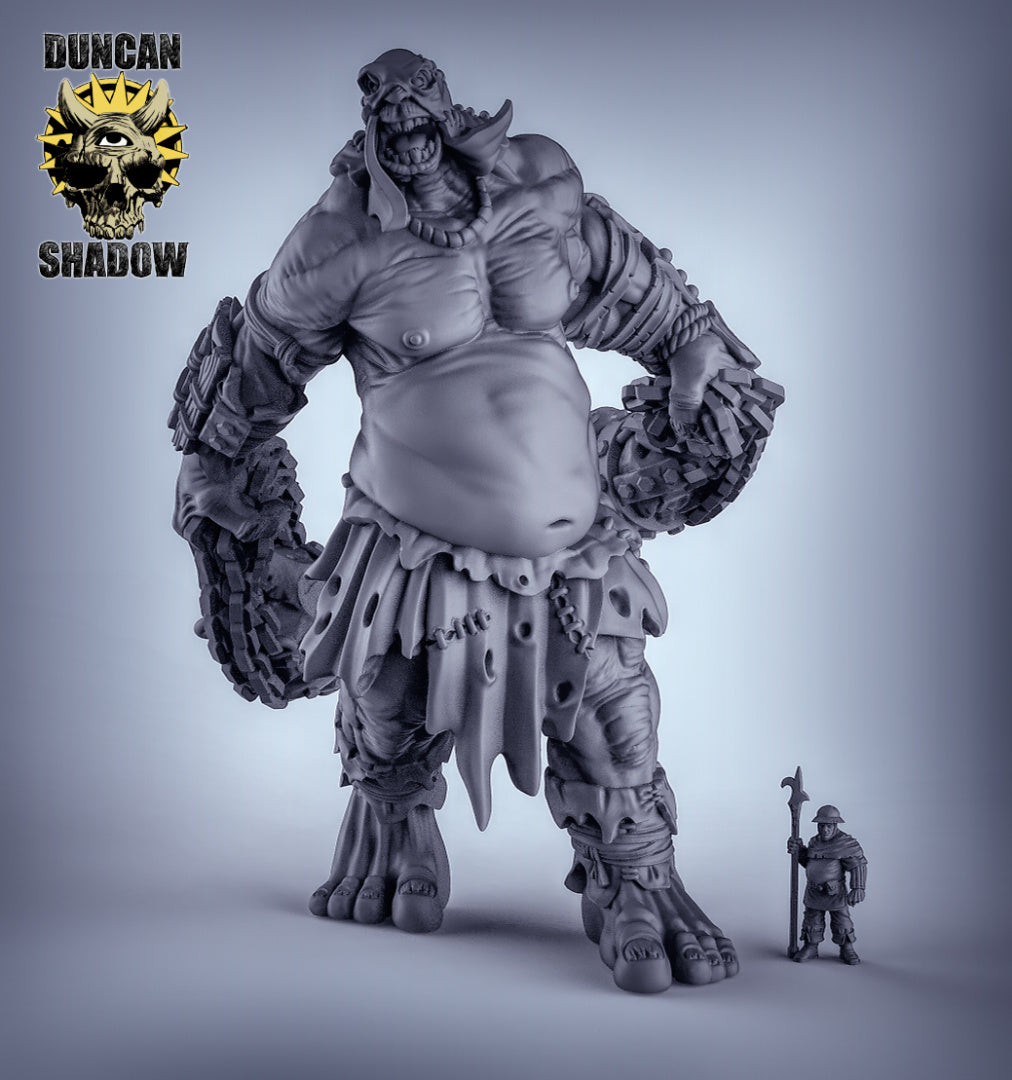 Titán gigante con mayales | Sombra de Duncan | Compatible con Dragones y Mazmorras y Pathfinder