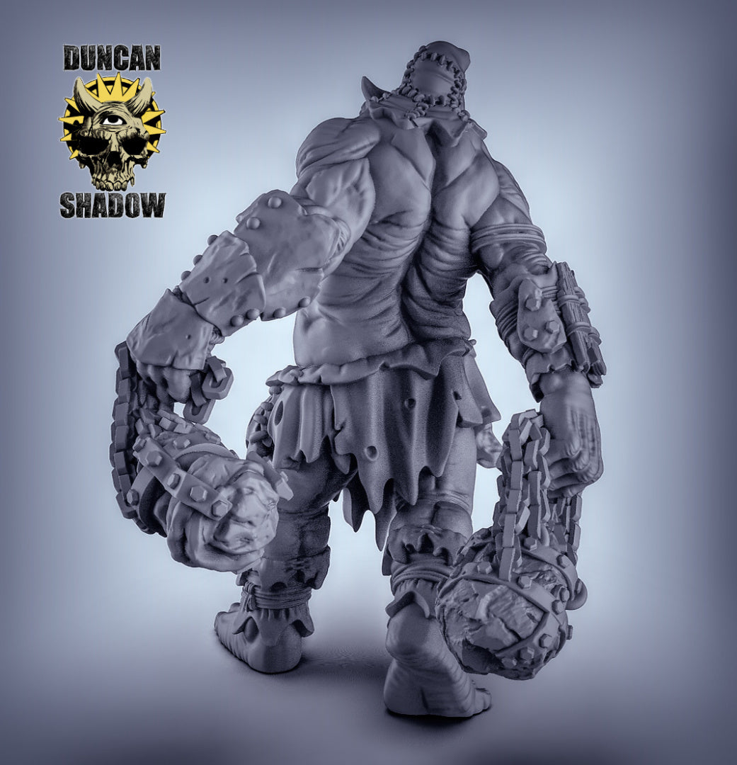 Titán gigante con mayales | Sombra de Duncan | Compatible con Dragones y Mazmorras y Pathfinder
