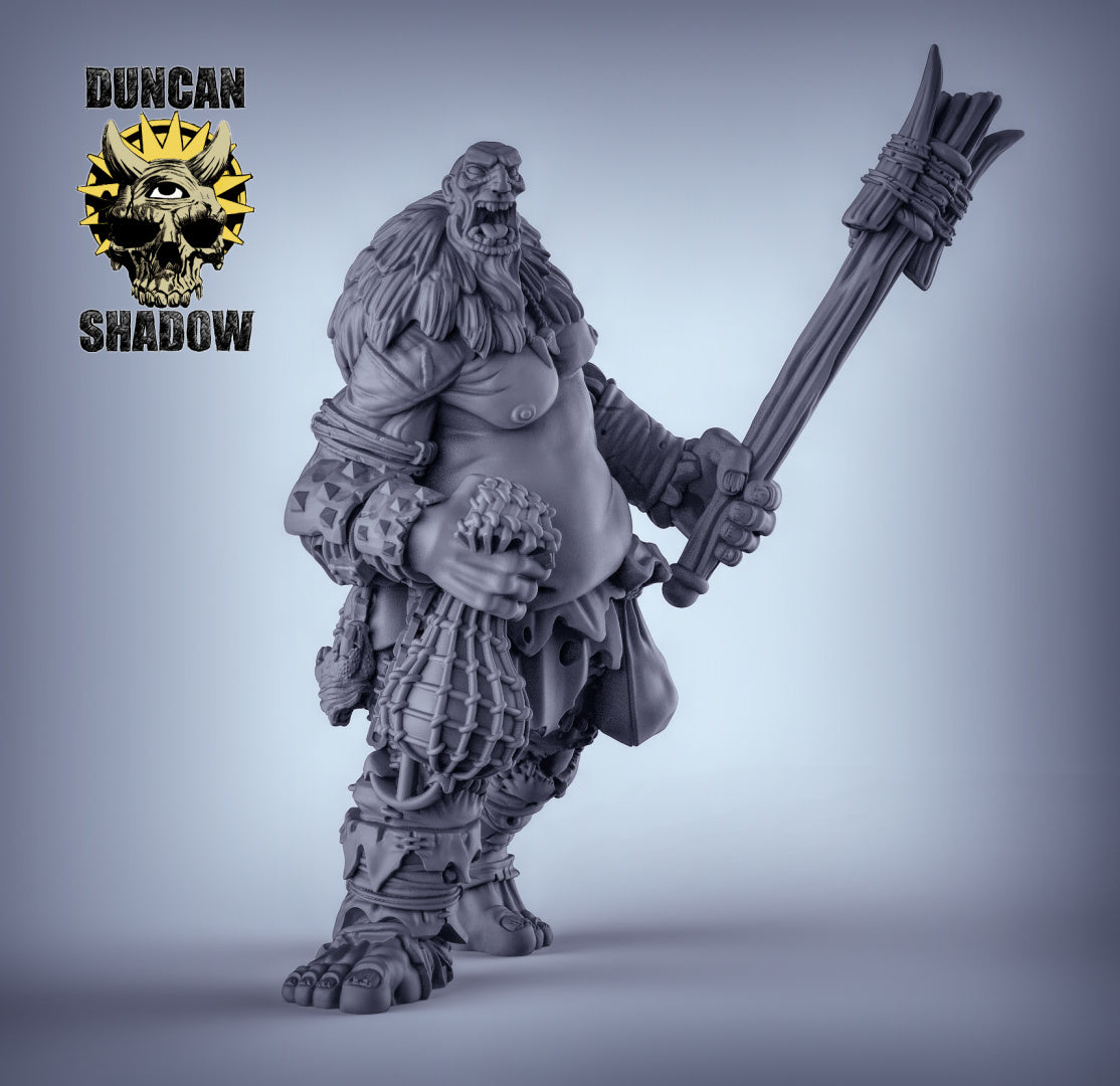 Giant Titan With Club | Duncan Shadow | Compatible with Dungeons & Dragons and Pathfinder