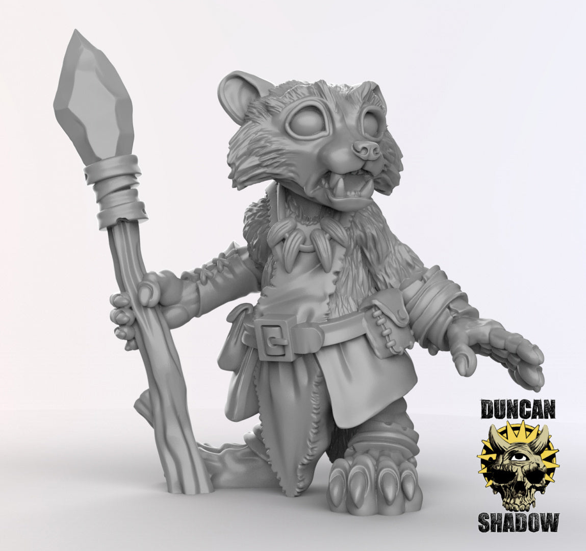 Raccoon Folk Druids | Duncan Shadow | Compatible with Dungeons & Dragons and Pathfinder
