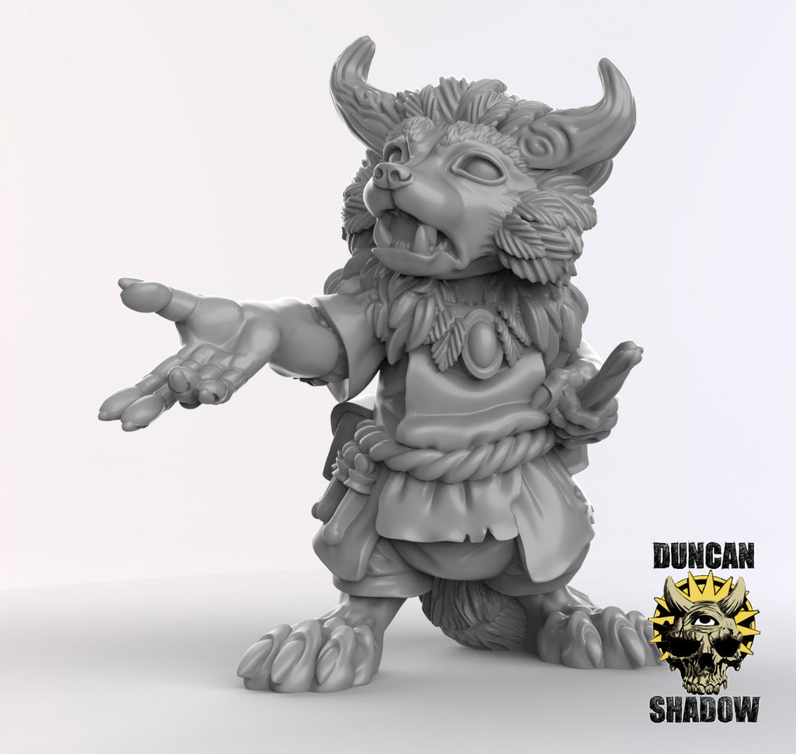 Raccoon Folk Druids | Duncan Shadow | Compatible with Dungeons & Dragons and Pathfinder
