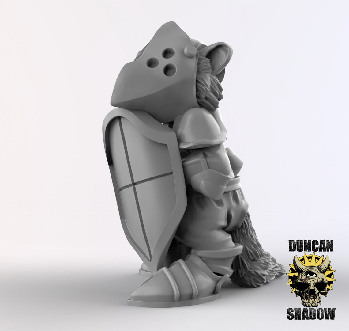 Raccoon Folk Knights | Duncan Shadow | Compatible with Dungeons & Dragons and Pathfinder