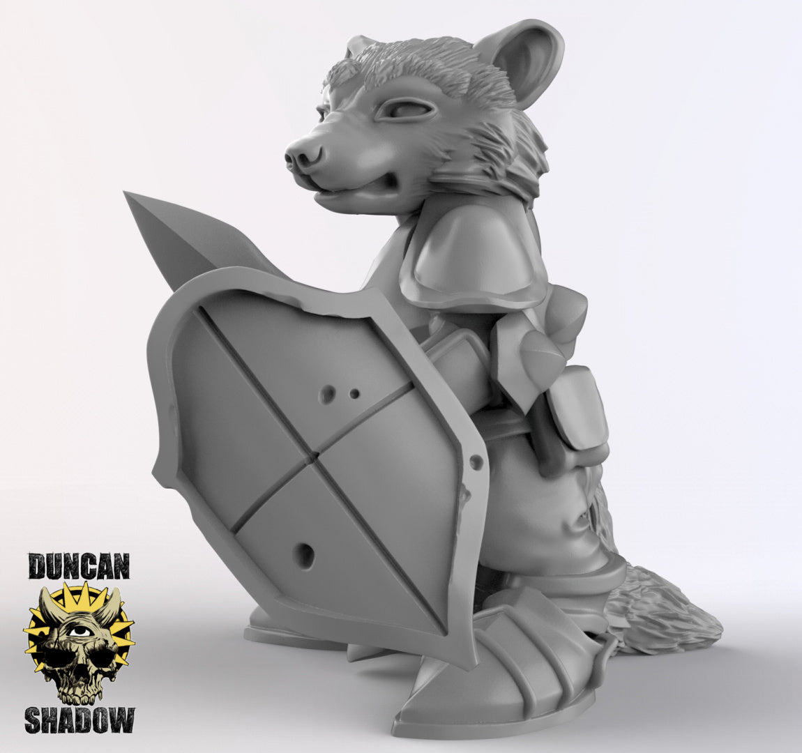 Raccoon Folk Knights | Duncan Shadow | Compatible with Dungeons & Dragons and Pathfinder