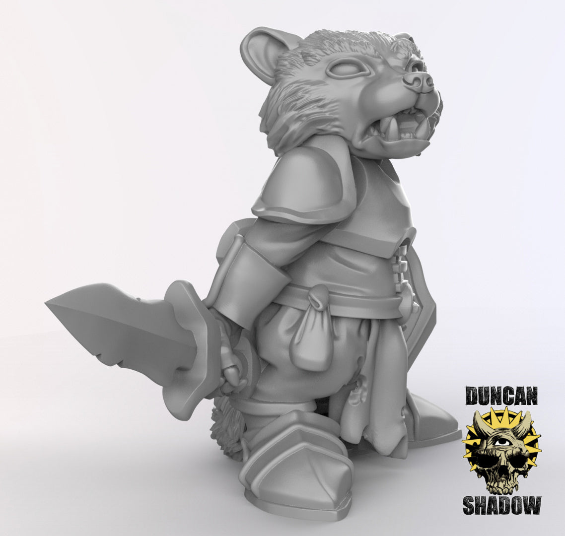 Raccoon Folk Knights | Duncan Shadow | Compatible with Dungeons & Dragons and Pathfinder