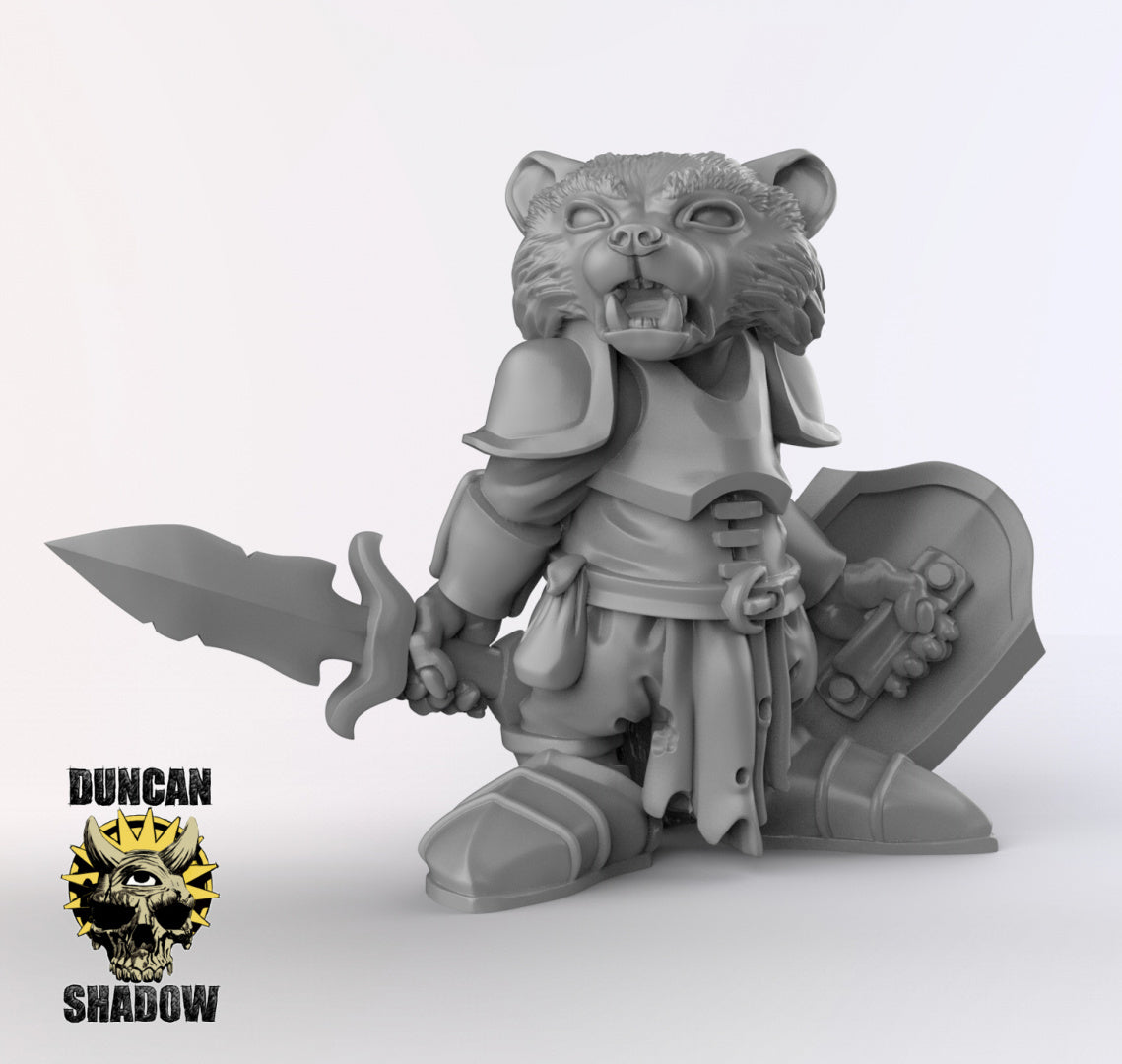Raccoon Folk Knights | Duncan Shadow | Compatible with Dungeons & Dragons and Pathfinder