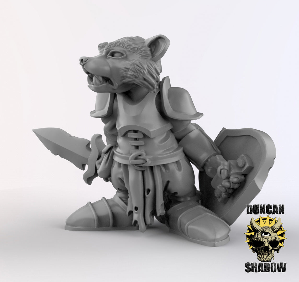 Raccoon Folk Knights | Duncan Shadow | Compatible with Dungeons & Dragons and Pathfinder