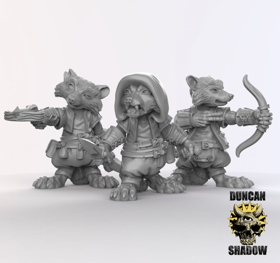 Pícaros populares de mapaches | Sombra de Duncan | Compatible con Dragones y Mazmorras y Pathfinder
