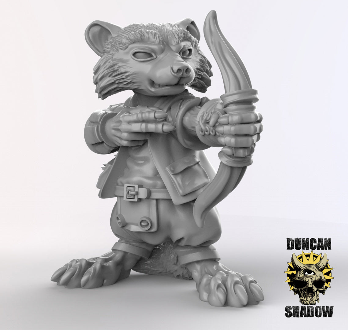 Raccoon Folk Rogues | Duncan Shadow | Compatible with Dungeons & Dragons and Pathfinder