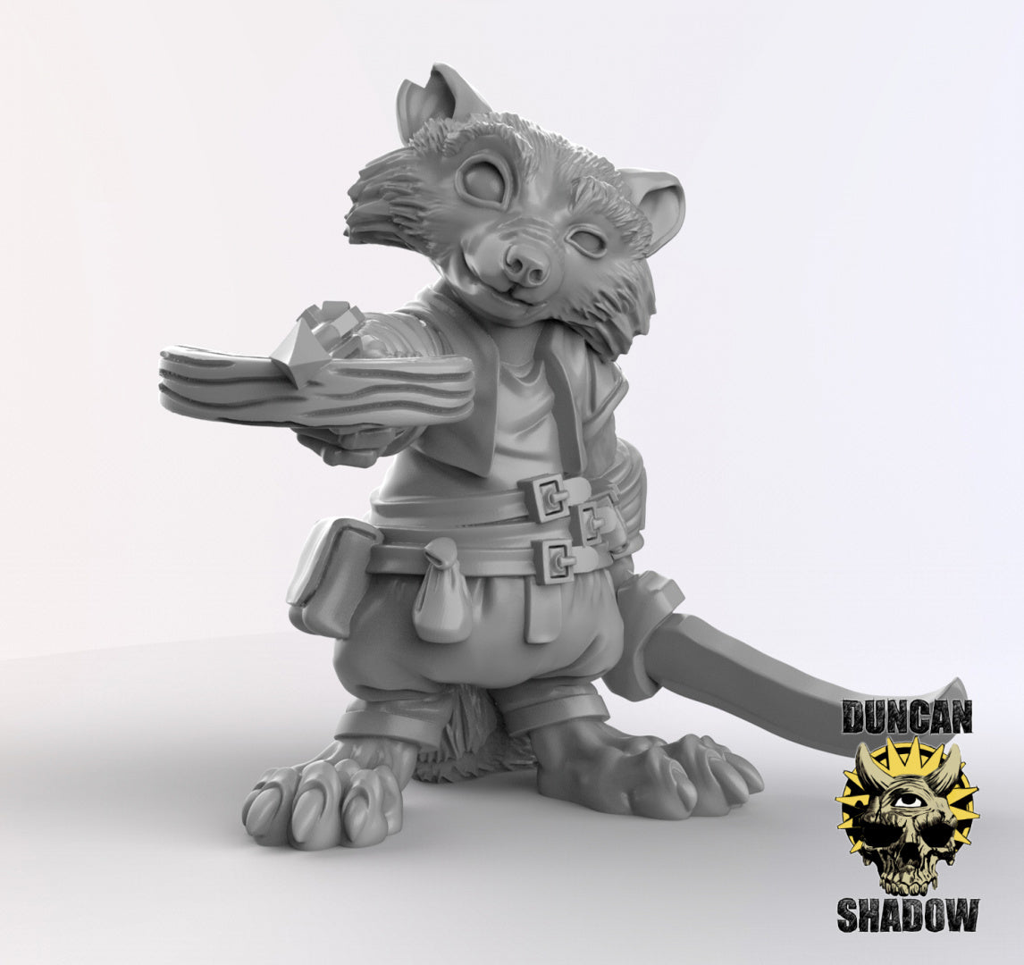 Raccoon Folk Rogues | Duncan Shadow | Compatible with Dungeons & Dragons and Pathfinder
