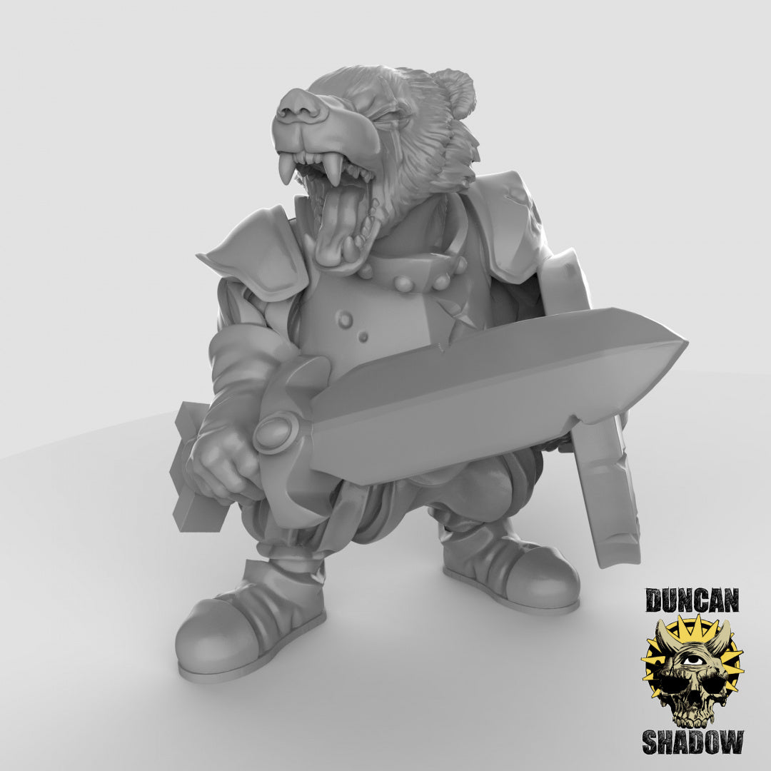 Badger Folk With Swords | Duncan Shadow | Compatible with Dungeons & Dragons and Pathfinder