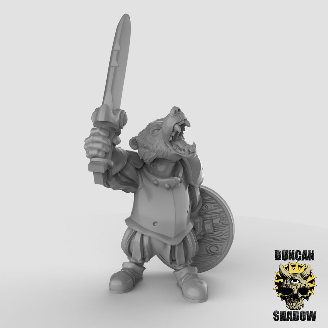 Badger Folk With Swords | Duncan Shadow | Compatible with Dungeons & Dragons and Pathfinder