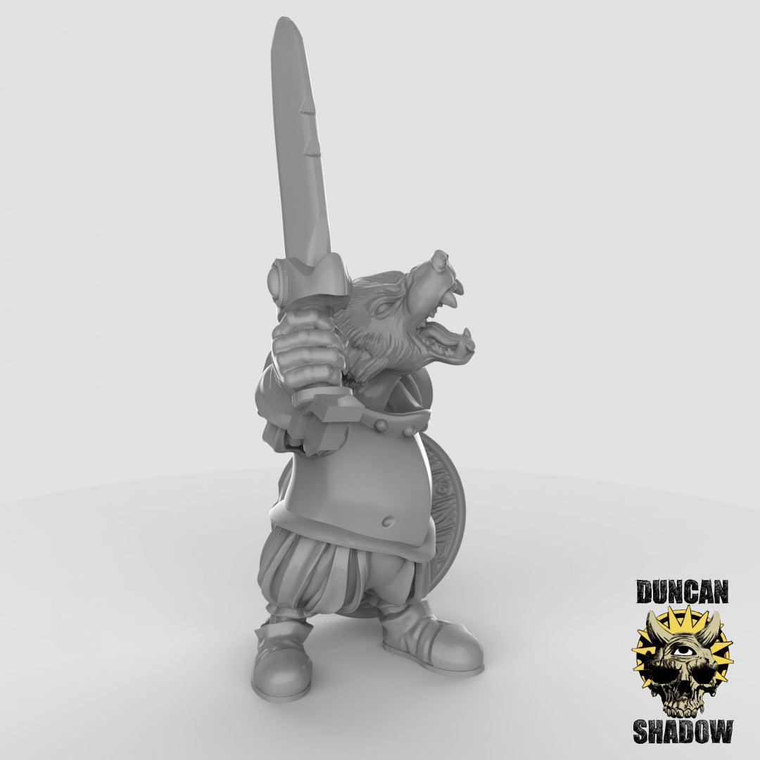 Badger Folk With Swords | Duncan Shadow | Compatible with Dungeons & Dragons and Pathfinder